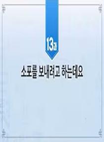 한국어와 한국문화 초급 2 - 13과 소포를 보내려고 하는데요